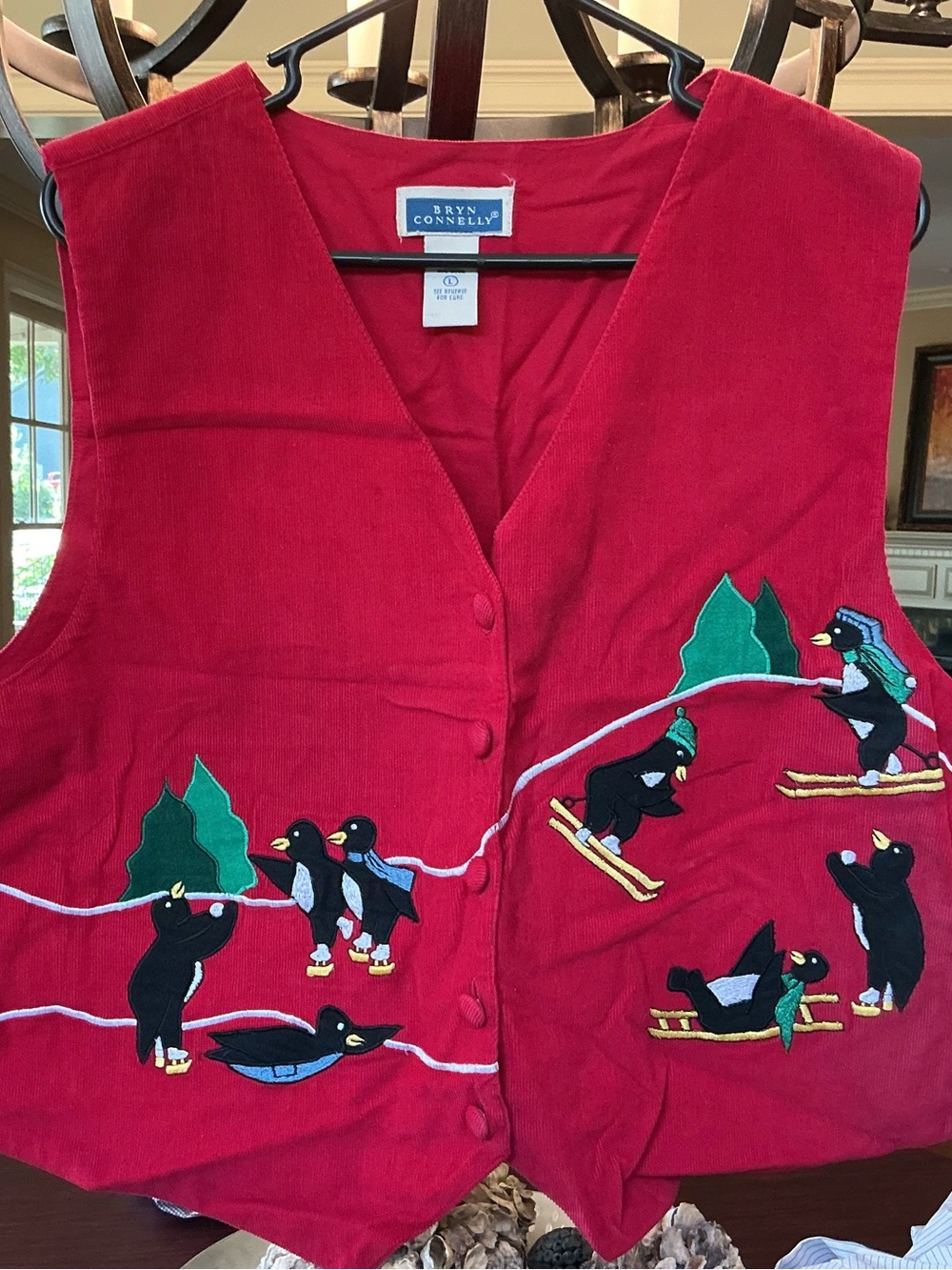 VTG Bryn Connelly Red Penguin Ski Vest